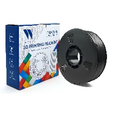 Филамент NVPrint PETG Carbon Fiber Black c карбоновыми волокнами, черный, для 3D печати диаметр 1.75мм масса 1 кг
