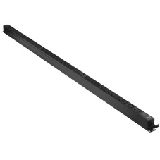 Блок распределения питания Lanmaster TWT-PDVMT1-6X36-32A верт.размещ. 6xC19 36xC13 с мониторингом 32A IEC 309 3м