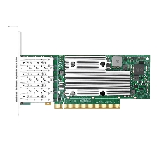 Сетевая карта NetXtreme P425G (BCM957504-P425G) SGL 4x25GbE (25/10GbE), PCIe 4.0 x16, SFP28, BCM57504, NIC Adapter