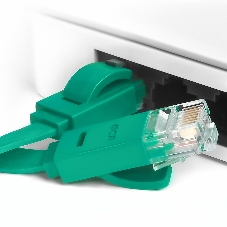 Патч-корд Greenconnect плоский прямой PROF15.0m UTP медь, cat.6, зеленый, позолоченные контакты, 30 AWG, Premium ethernet high speed 10 Гбит/с, RJ45, T568B (GCR-LNC625-15.0m)