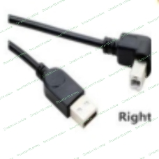 Кабель USB 2.0 на USB-B угол вправо 0,5 м