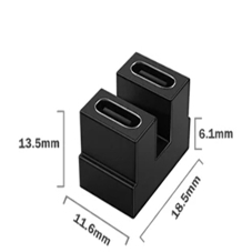 Переходник USB 4 Type-C мама-мама разворот