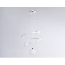 Светильник Ambrella light FL66299 WH белый 39W 3000K-6400K+G9 D500*1200 (ПДУ ИК)