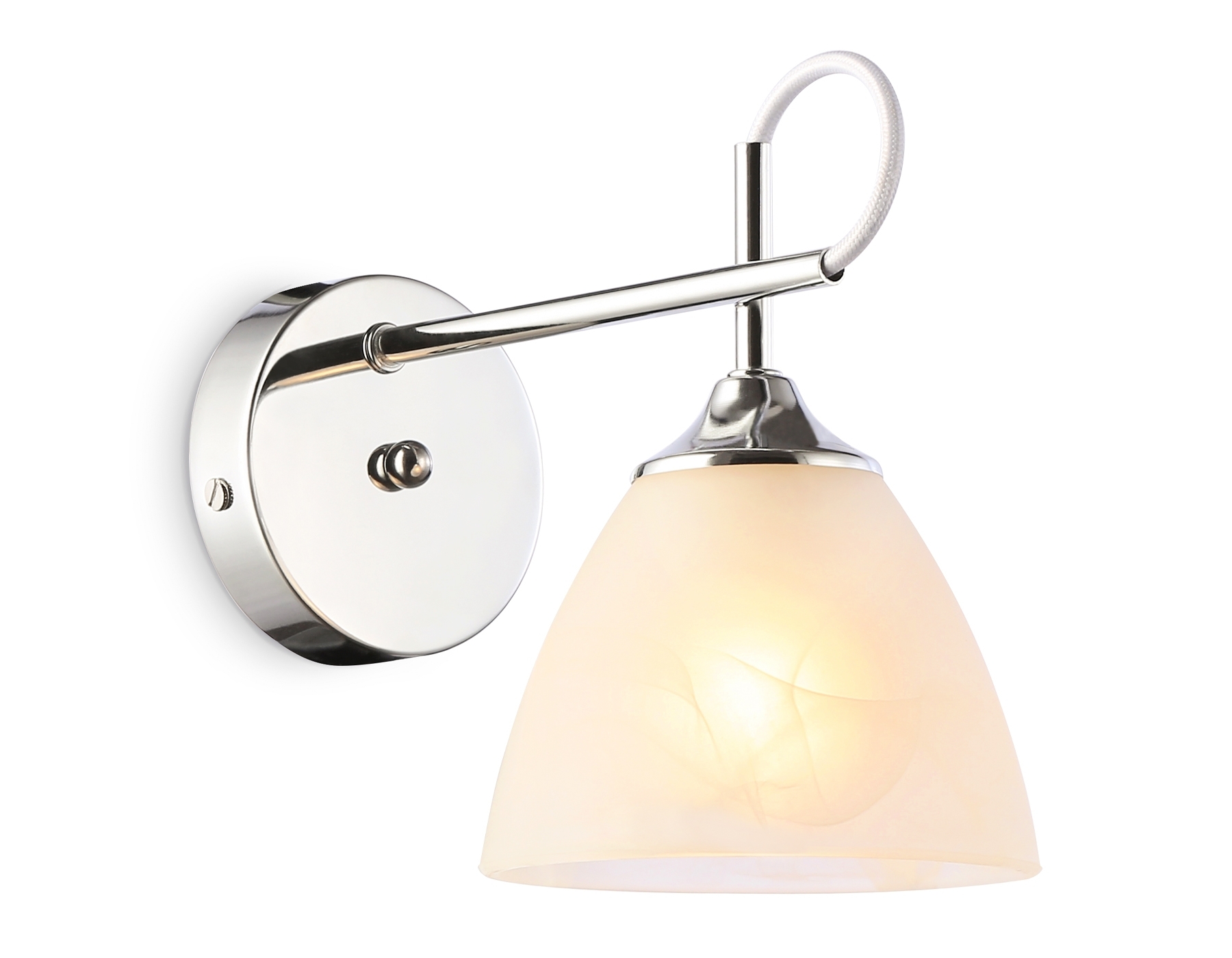 Светильник Ambrella light TR3045 CH/FR хром/белый матовый E27 max 40W 215*135*225