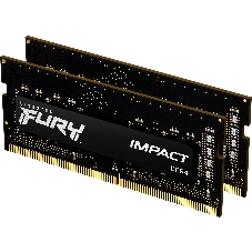 Оперативная память Kingston Fury Impact, DDR4, 16GB (2x8GB), 3200MHz, CL20, SO-DIMM