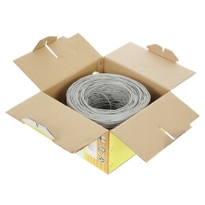 Кабель витая пара PROconnect U/UTP cat.5e 2х2х24AWG solid CCA PVC сер. (м)