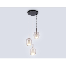 Подвесной светильник Ambrella light LH11156/3 BK/WH/TI черный/белый/янтарь E27*3 max 60W D425*1500