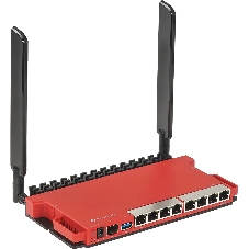 Роутер беспроводной MikroTik L009UiGS-2HaxD-IN AX600 10/100/1000BASE-TX, 2.4Ггц, 8*1Gbit, 1*SFP 2.5Gbit