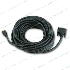 Кабель HDMI-DVI Cablexpert CC-HDMI-DVI-7.5MC, 19M/19M, single link, медь, позол.разъемы, экран, 7.5м, черный, пакет