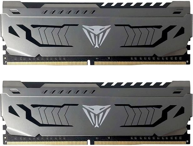 Оперативная память Patriot Viper Steel, DDR4, 16GB (2x8 GB), 3200 MHz, CL16, DIMM, радиатор, черный