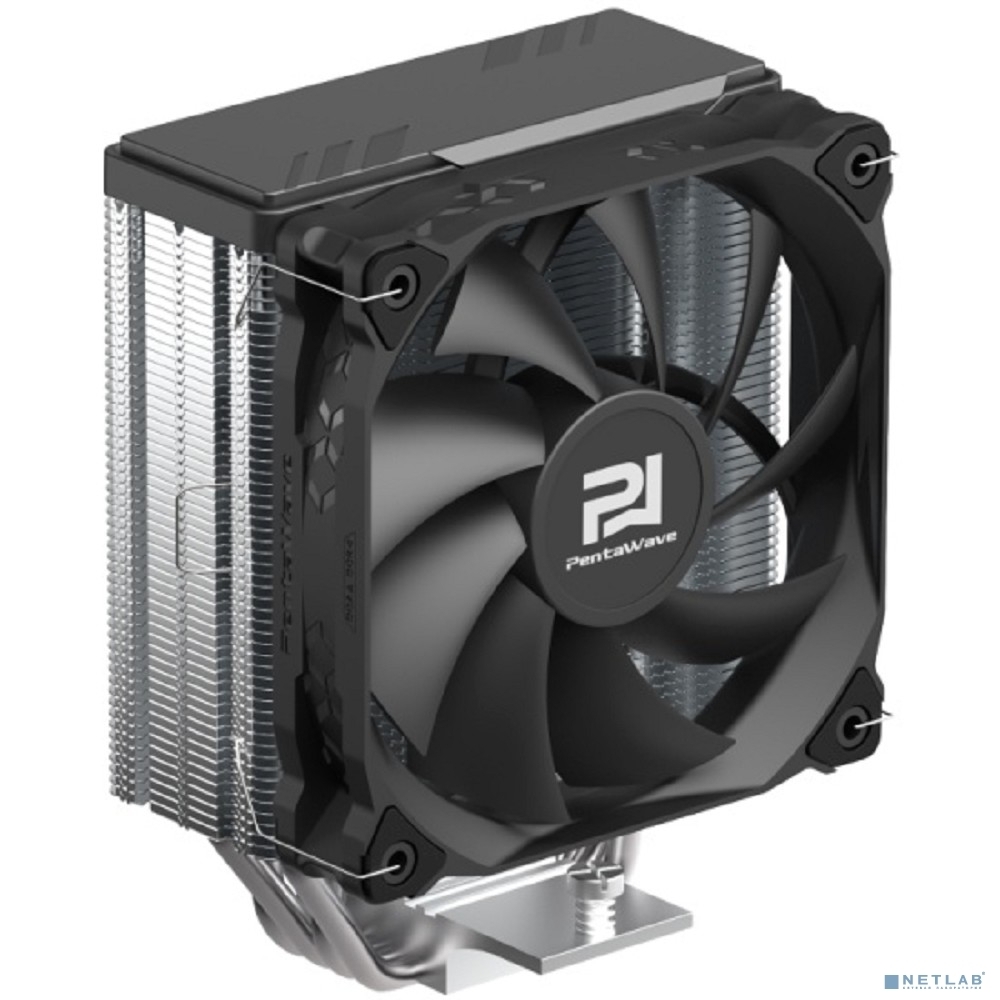 Кулер PentaWave PC-Z04E SRB черный 120мм алюминий+медь 1850rpm 32.6db 4-pin 220W 158мм