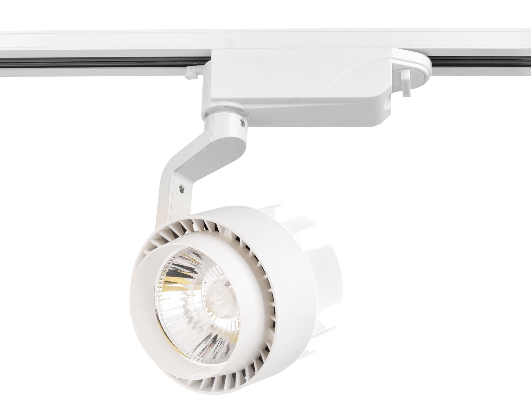 Трековый однофазный светодиодный светильник Ambrella light GL6103 WH белый LED 10W 4200K 24°