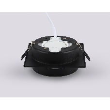 Светильник Ambrella light TN52422 BK/FR черный/белый матовый GX53 max 12W 105*105*45