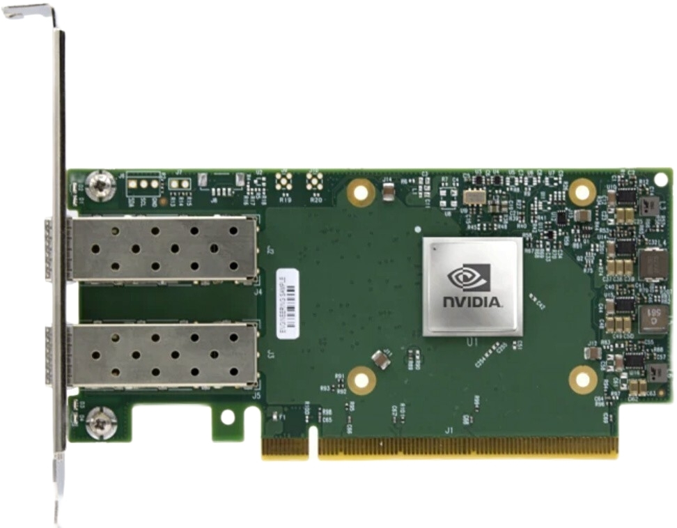 Сетевая карта CX623106A ConnectX-6 Dx EN adapter card, 100GbE, Dual-port QSFP56, PCIe 4.0 x16, No Crypto, Tall Bracket