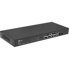 Коммутатор TP-Link TL-SG2218P JetStream Smart с 16 гигабитными портами PoE+ и 2 гигабитными портами SFP