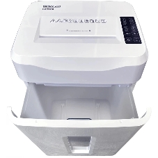 Шредер Office Kit S210N 3,9x38 белый (секр.P-4) фрагменты 16лист. 35лтр. скрепки скобы пл.карты CD