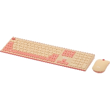 Комплект клавиатура + мышь Acer OCC205 беспроводной USB, 1200 dpi, розовый/бежевый