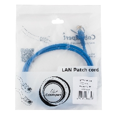 Патч-корд UTP Cablexpert cat.5e, 1м, литой, многожильный, синий
