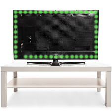 Лента светодиодная с USB коннектором 5 В, 8 мм, IP65, SMD 2835, 60 LED/m, цвет свечения зеленый