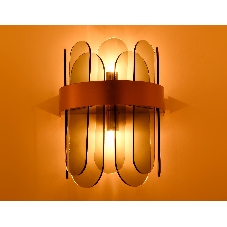 Светильник Ambrella light TR5348/2 GD/SM золото/дымчатый G9/2 max 40W 270*200*140