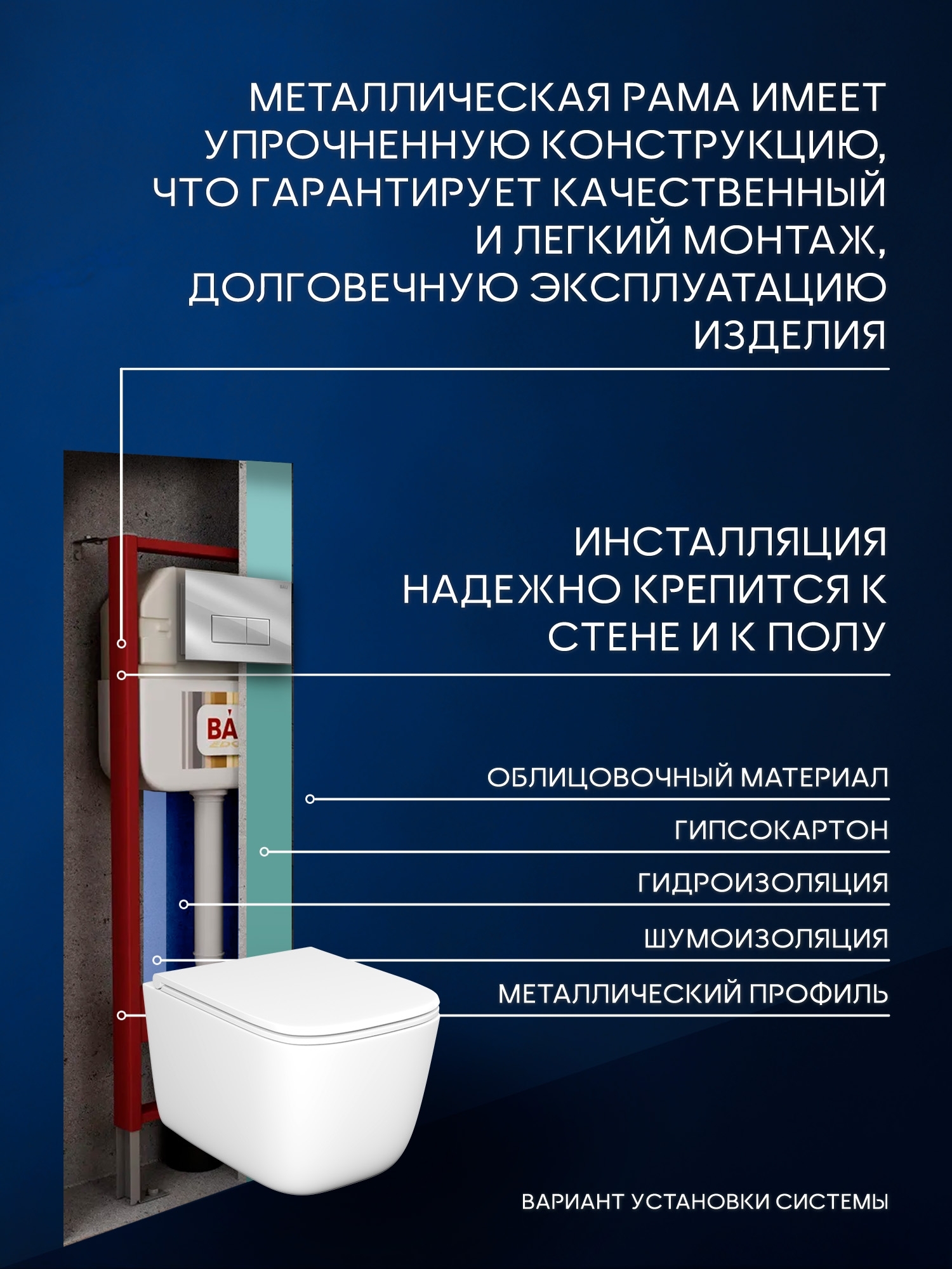 Инсталляция с унитазом комплект BAU NEO 6 в 1: унитаз подвесной безободковый торнадо Bau Dream 51х35, быстросъемное сиденье микролифт, кнопка смыва BAU Hotel, хром