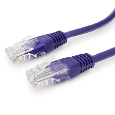 Патч-корд UTP Cablexpert cat.5e, 1м, литой, многожильный, фиолетовый