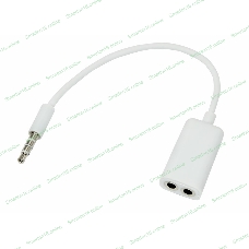 Аудиоразветвитель штекер Rexant 3,5 мм на 2 белый