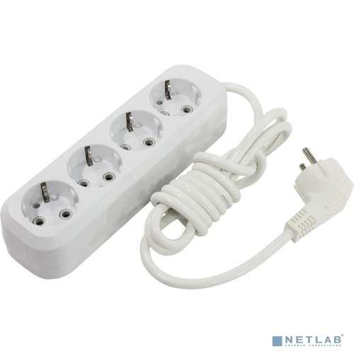 Удлинитель Smartbuy SBE-16-4-02-Z 4 гнезда 2 метра 16А/3,5 кВт с заземлением ПВС 3х1мм2