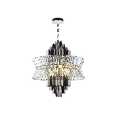 Люстра Ambrella light LH41026/18 BK/CL черный/прозрачный E14*18 max 40W D700*750
