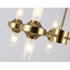 Люстра Ambrella light LH55358/10 BS/CL латунь/прозрачный G9/10 max 30W D550*690