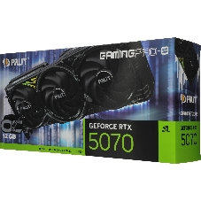 Видеокарта Palit GeForce RTX 5070 GAMINGPRO-S OC, 12 GB GDDR7, 192 bit, 3xDisplayPort, HDMI, GPU 2325 MHz
