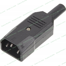 Вилка Lanmaster LAN-IEC-320-C14/90 угловая