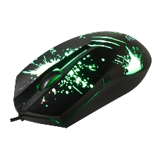 Мышь проводная Oklick 399M STIGMA черный, 1200 dpi, USB, кнопки - 3