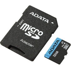 Флеш карта microSD 32Gb ADATA microSDHC Class 10 UHS-I A1 100/20 MB/s (SD адаптер)