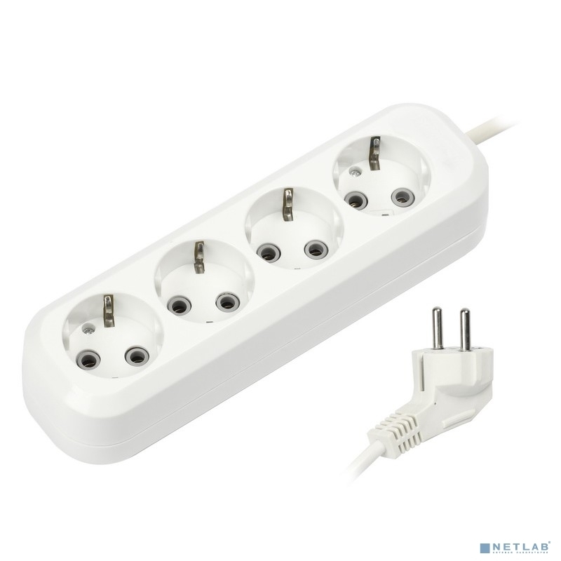 Удлинитель Smartbuy SBE-16-4-03-Z 4 гнезда 3 метра 16А/3,5 кВт с заземлением ПВС 3х1мм2