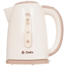 Чайник электрический DELTA DL-1106 белый с мятным