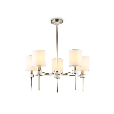 Люстра Ambrella light LH72371/5 DBS/WH темная латунь/белый E14/5 max 40W D680*720
