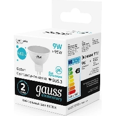 Лампа светодиодная Gauss 13529 LED Elementary MR16 GU5.3 9Вт 4100К