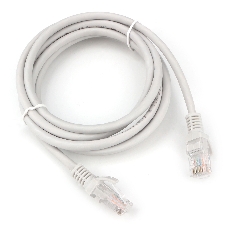 Патч-корд LSZH UTP Cablexpert PP31-2M cat.5e, 2м, литой, многожильный, серый
