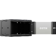 Шкаф коммутационный NTSS NTSS-W12U6060GS-BL настенный 12U 570x600мм пер.дв.стекл 60кг черный 500мм 27кг 220град. 635мм IP20 сталь