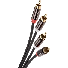 Кабель соединит 2xRCA (M) - 2xRCA (M),1.5m, TelecomPRO TAV7158M-1.5M