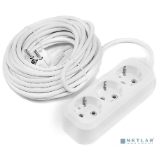 Удлинитель Smartbuy SBE-16-3-10-Z 3 гнезда 10 метров 16А/3,5 кВт с заземлением ПВС 3х1,0