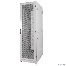 Шкаф серверный напольный 48U (600 1000) дверь перфорированная, задние двойные перфорированные