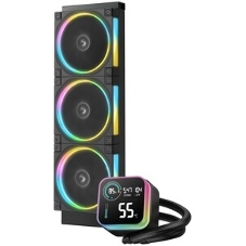 Система жидкостного охлаждения Deepcool LQ360 Ultra ARGb Soc-AM5/AM4/1200/1700/1851 черный 4-pin 38.71dB Al LCD 350W 1840gr Ret (R-LQ360-BKASMC-G-1)