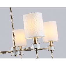 Люстра Ambrella light LH72371/5 DBS/WH темная латунь/белый E14/5 max 40W D680*720