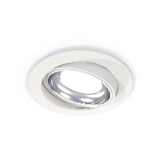 Комплект встраиваемого поворотного светильника Ambrella light XC7651002 SWH/PSL белый песок/серебро полированное MR16 GU5.3 (C7651, N7022)