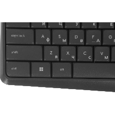 Комплект клавиатура+мышь Logitech MK235 беспроводной, USB, 1000 DPI, серый ( неоригинальная гравировка)