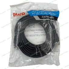 Патч-корд Buro UTP 4 пары cat.5e CCA molded 15м черный RJ-45 (m)-RJ-45 (m)