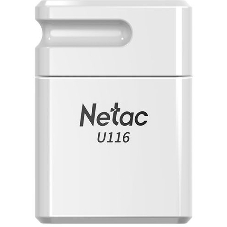 Флешка USB Netac U116 (NT03U116N-004G-20WH), 4Gb, USB 2.0, R/W 70/30, белый