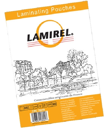 Пленка для ламинирования Lamirel А4, 100мкм, 100 шт.